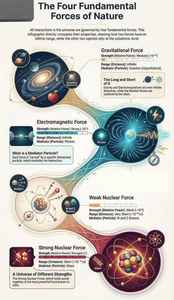 skglearning's tweet image. The Four Fundamental Forces of Nature

#Research #Science #scientist #relativity #physics #universe #university #education #worldwide #chemsitry #physicsclass #learningeveryday