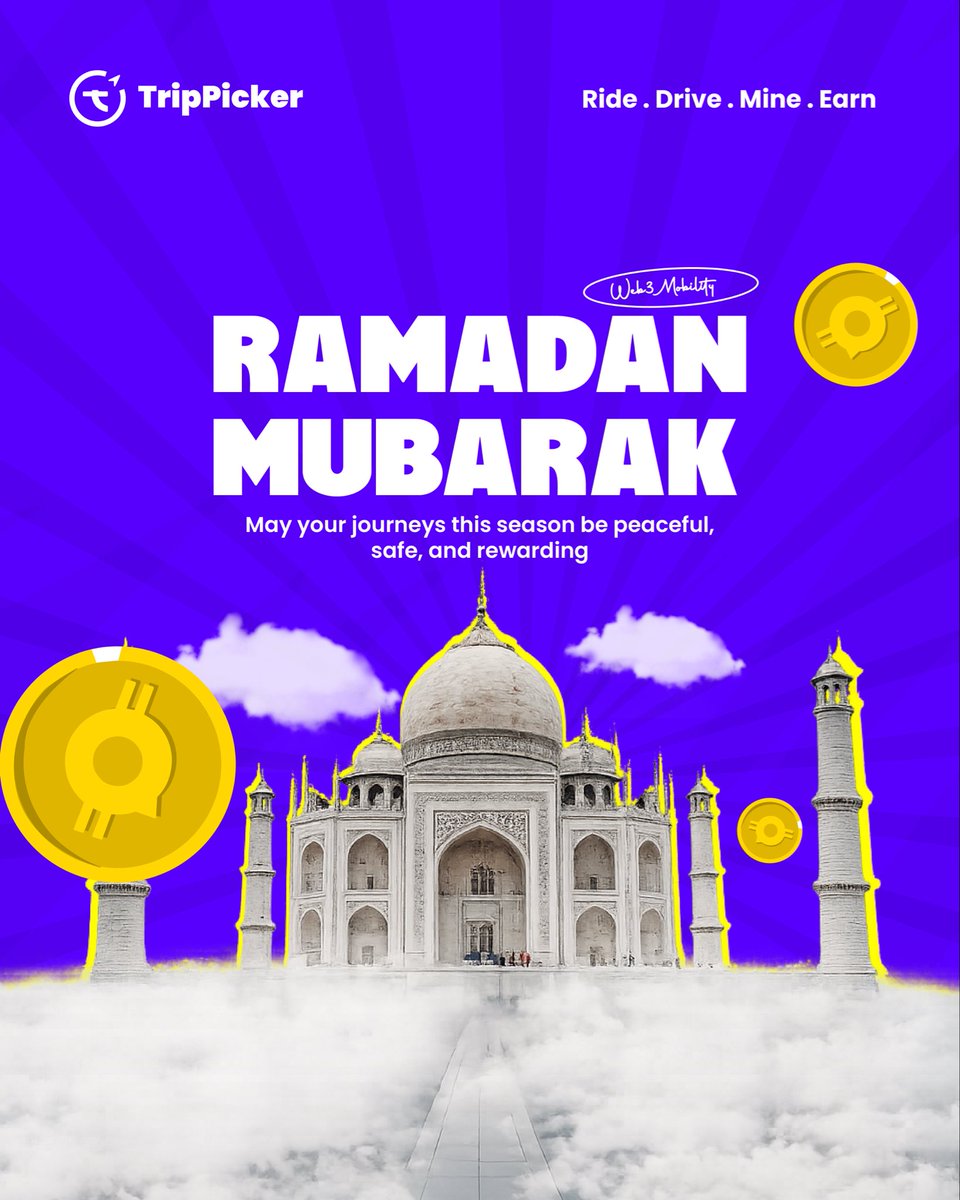 TrippickerNg's tweet photo. Ramadan Mubarak🌙

From all of us at TripPicker!

The web3Mobility app https://t.co/Fw73cQxooA