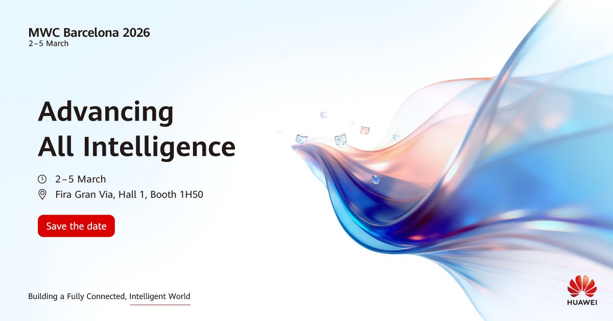 The age of intelligence is accelerating! MWC 2026 in Barcelona will highlight the next wave of breakthroughs. Join hashtag#Huawei at hashtag#MWC26 to explore the evolution of autonomous agents, next-generation connectivity, intelligent infrastructure, and on demand computing