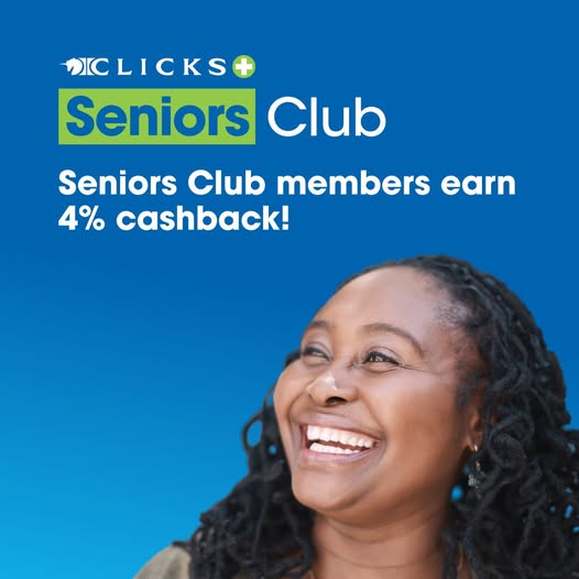 Clicks_SA's tweet photo. Why wait for the weekend? Seniors, your Wednesday is the new best day to shop! 🛍️

Swipe your Clicks ClubCard in store or online and earn 4% cashback on your health essentials, beauty must-haves and more. 💙✨ 

#Clicks #ClubCard #DoubleCashback #SeniorWednesday https://t.co/LFIJ7fsFal