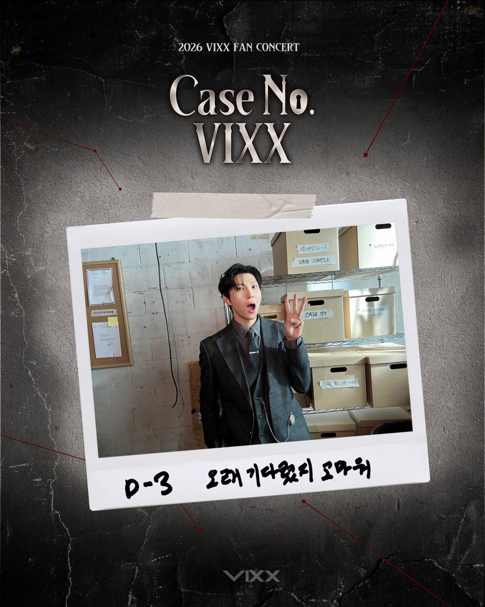 2026 VIXX FAN CONCERT
'Case No. VIXX'
 
🔎D-3
오래 기다렸지 고마워
 
#빅스 #VIXX
#레오 #LEO #정택운
#VIXX_FAN_CONCERT
#CaseNo_VIXX