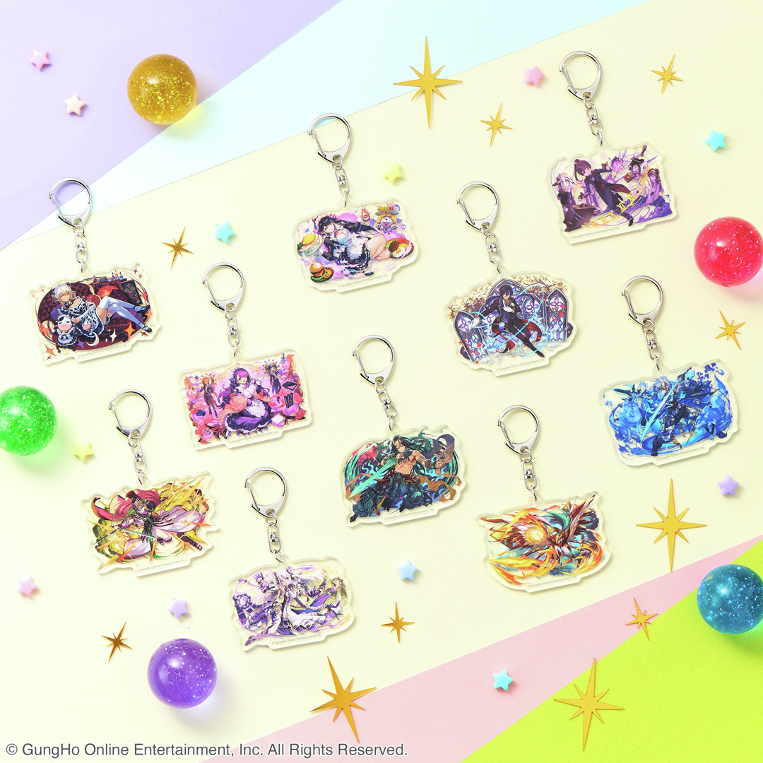 パズドラ てんてこまいな執事・リクウ アクリルキーホルダー　カード2枚　セット 🎊開催まであと2日🎊／ アクリルキーホルダー vol.1,vol.2 『パズドラ