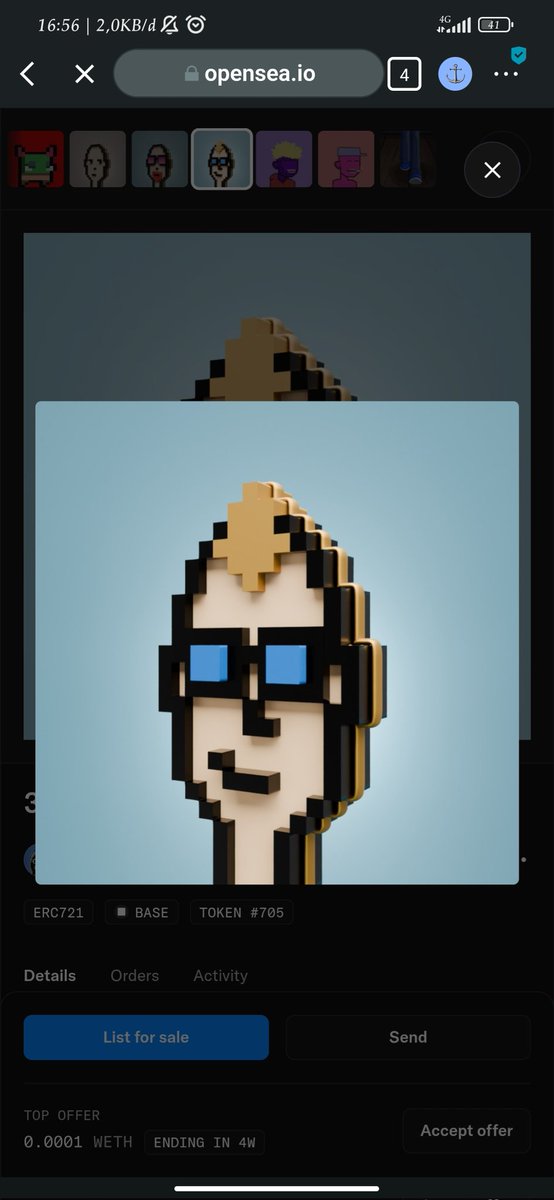 True rarity is hard to find, but impossible to ignore. ✨ This 1-of-1 digital masterpiece is now live on Opensea opensea.io/collection/3d-…

A unique addition for the serious collector who values exclusivity over everything. 
<a href="/3d_punk/">3d punk | NFT Artist</a>