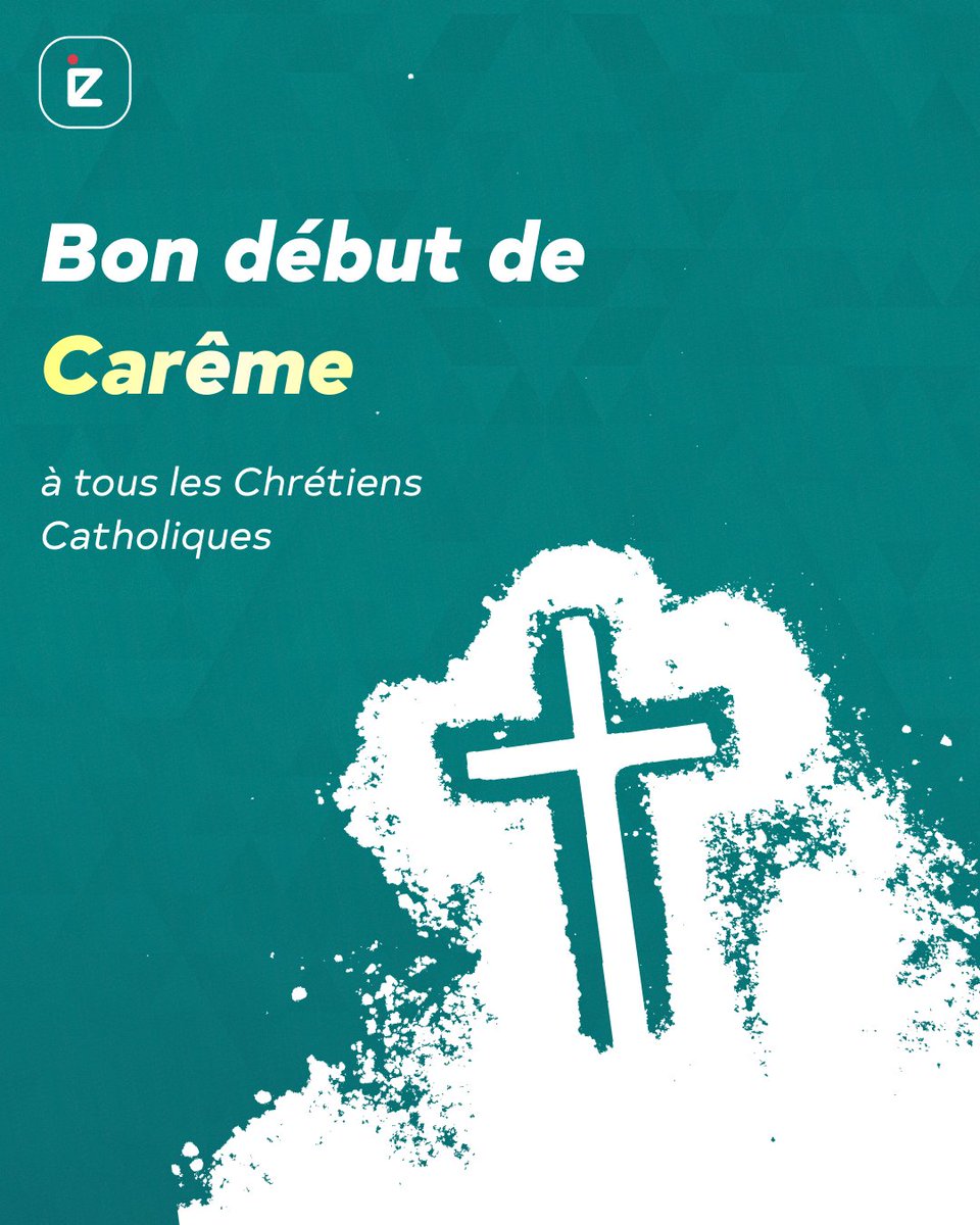 IZIchange's tweet photo. En ce mercredi des cendres, nous souhaitons un saint et fructueux temps de Carême à toute la communauté chrétienne catholique. 
 
Que ces 40 jours de prière, de jeûne et de partage soient un chemin de renouveau et de paix. 🙏✨ https://t.co/7EfeOKhvvg