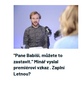 Proč by měl vítěz voleb 2025 
běhat za nějakým aktivcistickým sráčem 

no to mě poser ten si o sobě myslí že je...
přitom je hovno