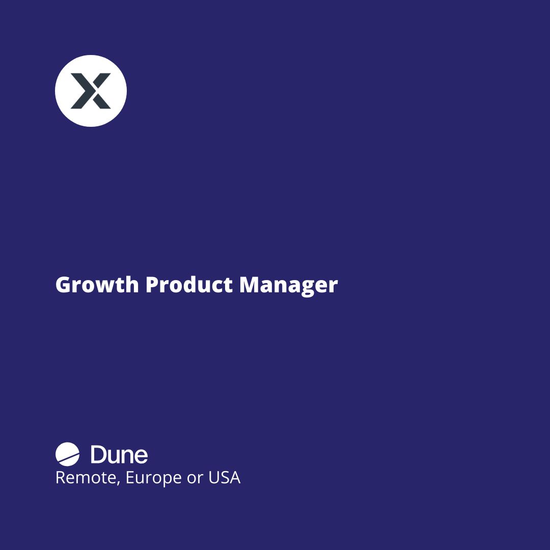Role of the day: Growth Product Manager <a href="/Dune/">Dune | We Are Hiring!</a> 

buff.ly/B7Y8G6B 

#hiring #experimentation #jobalerts