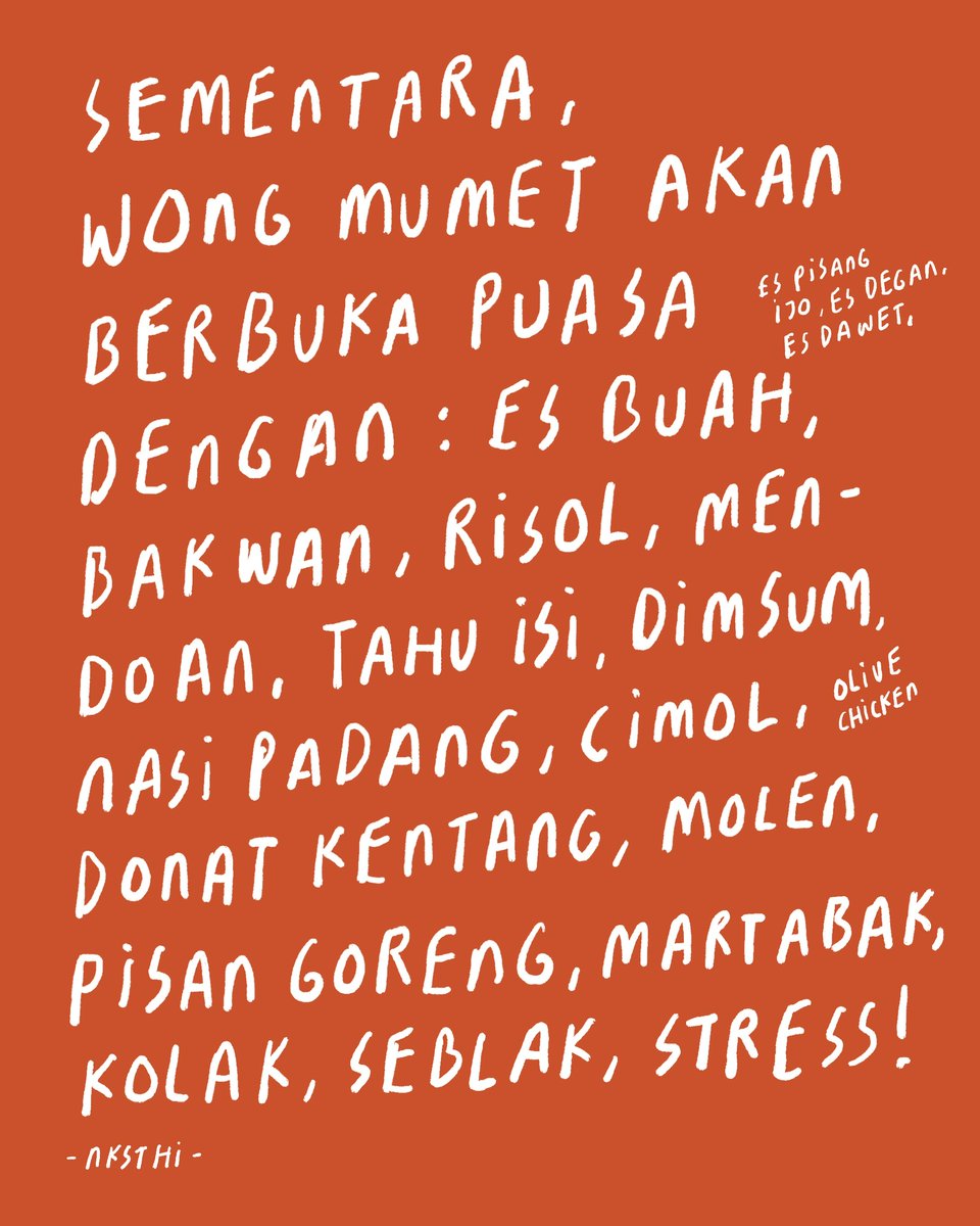 Selamat berbuka puasa, wong mumet ~ 😍