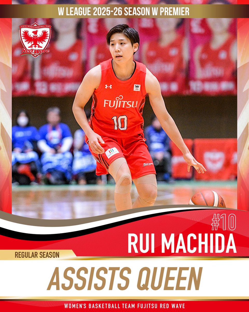 個人賞🎖️】 Wリーグ 2025-26シーズン Wプレミア #町田瑠唯 ASSISTS