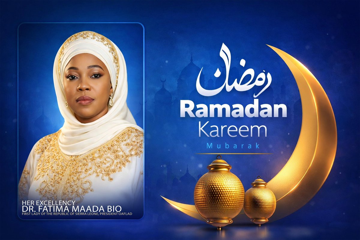 First Lady Fatima Maada Bio tweet media