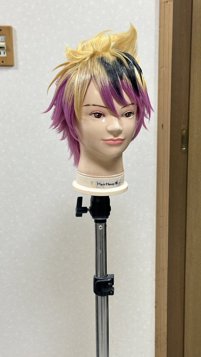 悪魔 執事 と黒い 猫 ロノ・ フォン ティーヌ 風ウィッグセットをさせ