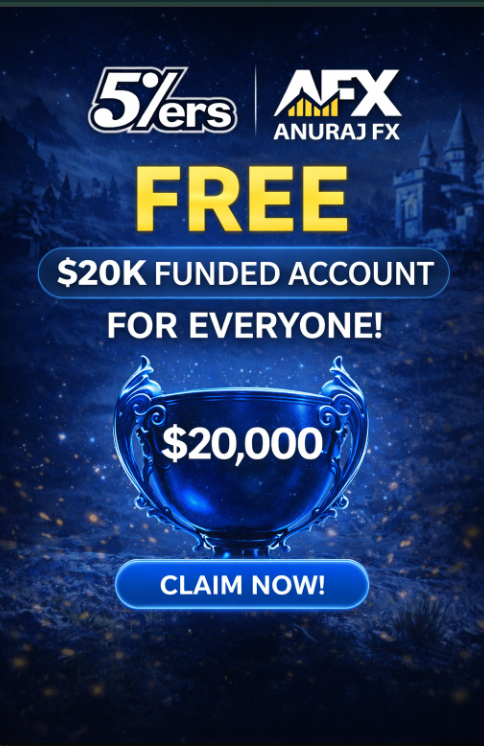 anuraj_fx's tweet photo. 🚨 FREE $20,000 FUNDED ACCOUNT 🚨
 🏆ANURAJ  X 5ers
🔥FREE 20K for EVERYONE AGAIN

💸 How to Claim: 
✅ Follow @anuraj_fx @LynX_Void 
✅LIKE❤,REPOST🔁,TAG 4 FRIENDS

ALSO FOLLOW @Quantivor @madeinwings @PT_DIMENSION 
✅ Join Discord SEND SS to claim👇 
https://t.co/Z2noFLu46D https://t.co/HrPPbNuJoT