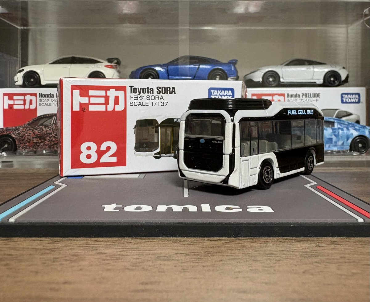 tomifan0417's tweet image. トミカ
No.82
トヨタ SORA
scale 1/137

 #トミカ  #トヨタSORA  #FUELCELLBUS  #燃料電池バス
