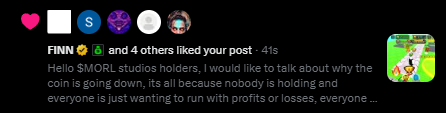 COLDDEVELOPS's tweet photo. $MORL FINNBAGS LIKED!!!!!
7SxgEUWUEc65h7pEy4WVA8KLiEGB5bqZvAsxNjGmBAGS https://t.co/iMCNaiS6lj