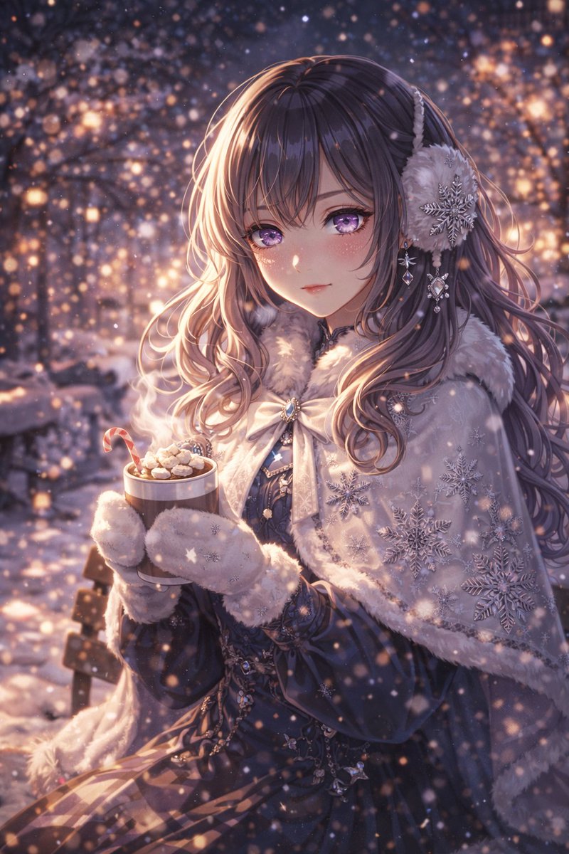 XicorTM's tweet image. Snow falling like whispered memories,
warm cocoa in trembling hand,
and a heart that blooms quietly in winter ❄️