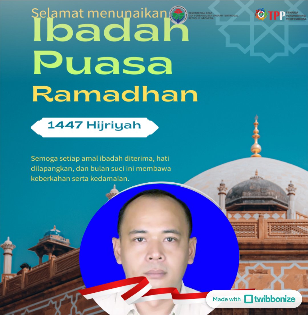 Marhaban ya Ramadhan, bulan penuh ampunan telah tiba. Semoga kita semua mendapatkan keberkahan &amp; ampunan dari Allah SWT, Selamat Menunaikan Ibadah Puasa 1447 H
<a href="/YandriSusanto/">Yandri Susanto</a>
@SekretarisKabinetRI
#KemendesPDT
#BpsdmKemendesaPDT
#BangunDesaBangunIndonesia
#TPPKemendesaDampingiDesa