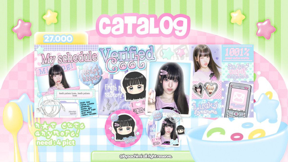 bysachimi's tweet image. 🍅  RTs Are Highly appreciated ❗⭐

૮꒰ ◜๑◝ ꒱ა  Hallo semua❗aku di sini mau open titipan layout dengan 3 catalog di bawah ini ((⁠⁠ꈍ⁠ᴗ⁠ꈍ⁠) ordernya via reply yah!❗⭐

꒰‌‌ #zonauang #zonaba ꒱