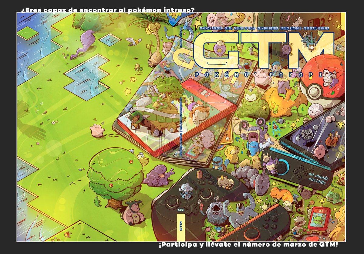 🌳SORTEO🌳

🔍¿Eres capaz de encontrar al Pokémon escondido entre tanto Ditto?

¡Podrás ganar nuestra nueva revista con portada de Pokémon Pokopia!

1️⃣Haz RT
2️⃣Sigue a <a href="/GamesTribune/">GTM</a> y <a href="/thornydan_/">THORNYDAN</a> 
3️⃣Responde con el Pokémon escondiditto 

🗓️Fin 27/02/2026 - Válido para Península