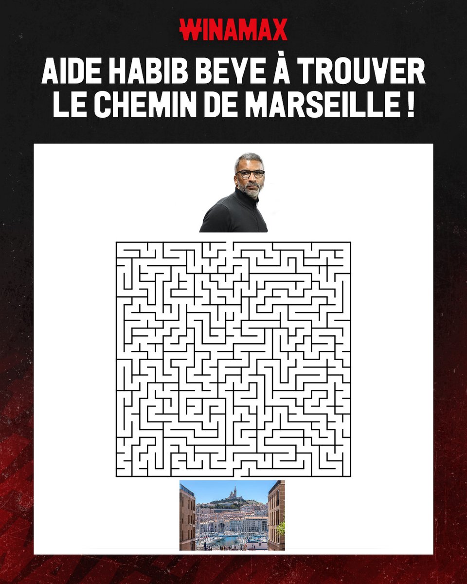 🧐 Habib est perdu : aide-le à trouver le chemin de Marseille !

🎁 10 x 20 € de Freebets à gagner !

👉 Pour participer : RT ce tweet, suivez <a href="/WinamaxSport/">Winamax Sport 🔞</a> et répondez en précisant votre pseudo Winamax.

⏰ Tirage vendredi !

📄 Règlement > tinyurl.com/ConcoursW26