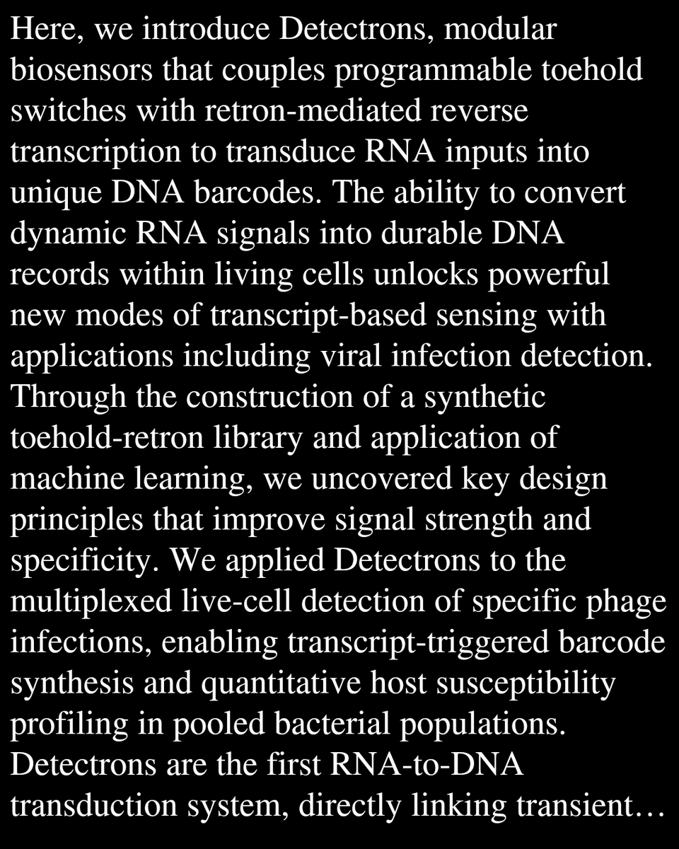 Programmable RNA detection generates DNA barcodes for multiplexed phage-host interaction screening

Han, J., Shipman, S.
biorxiv.org/content/10.648…