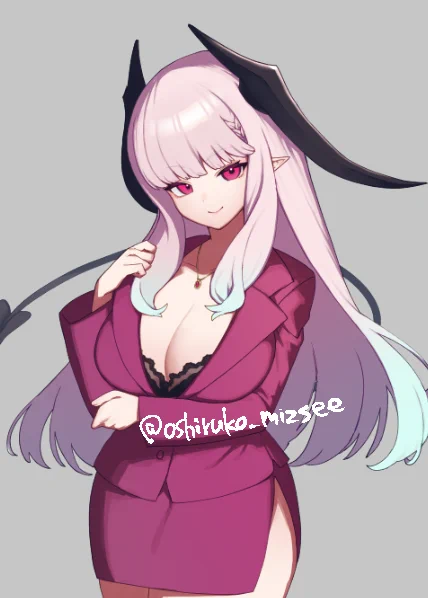 依頼人サキュバスを描いてる