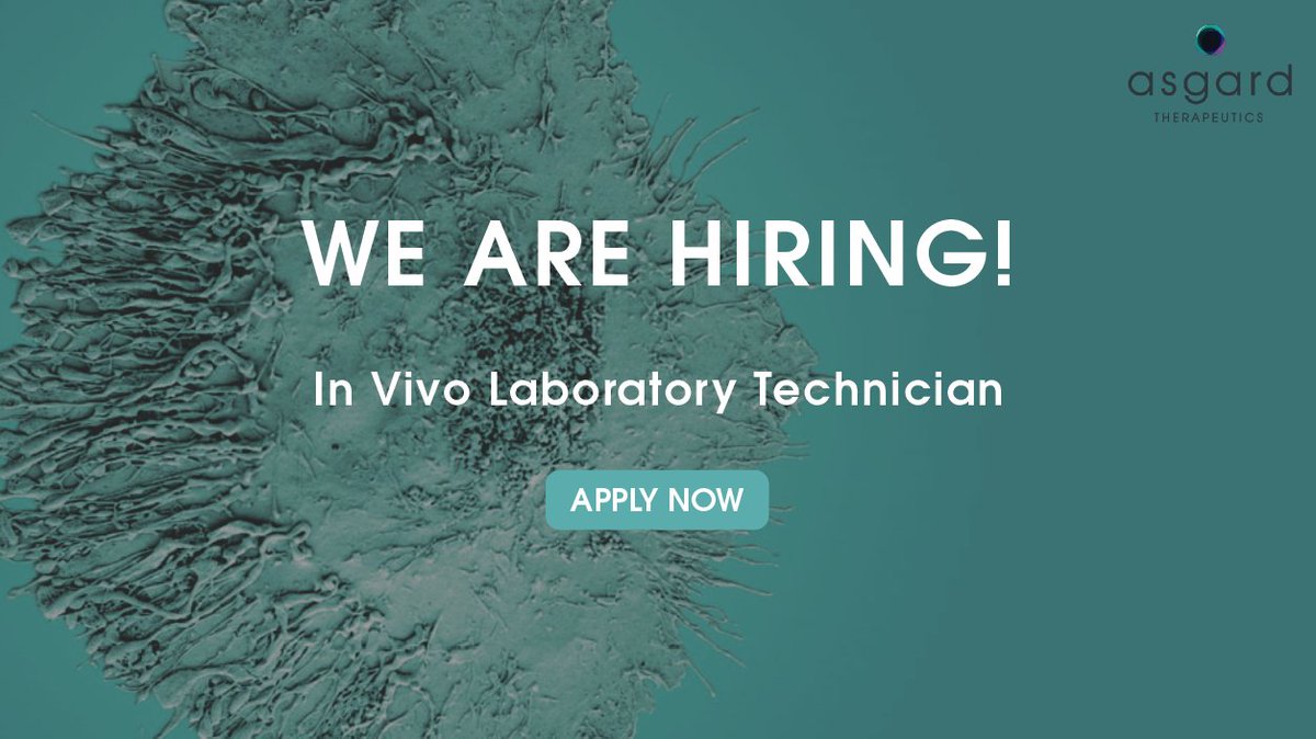 AsgardThx's tweet photo. 🚨 Hiring!

@AsgardThx is looking for an In Vivo Laboratory Technician 

• in vivo mouse studies (syngeneic/CDX)
• tumor implantation, dosing (IT/IV/SC/IP), blood &amp; tissue collection
• animal monitoring
• data reporting

📎 Apply: https://t.co/RkD0Bwlf1F

#Hiring #BiotechJobs https://t.co/Ab9yCWyQmw