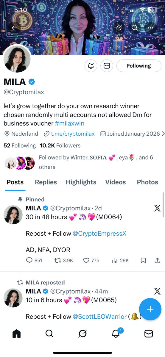 winsforjsc's tweet photo. @itsayu @Cryptomilax followed pooo https://t.co/J5b4qY1CJ2