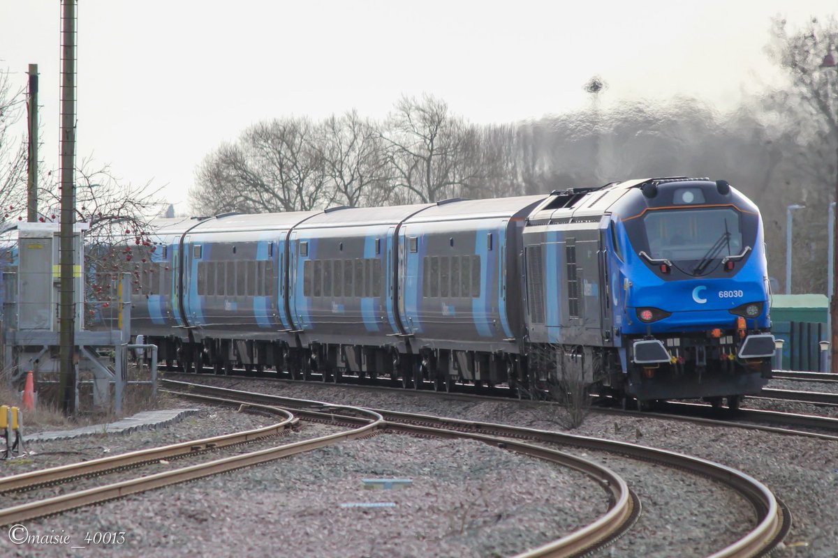 maisie_40013's tweet image. Chiltern Railways 68030 at Banbury working 3Q89 1113 Banbury to London Marylebone. 17/02/2026
#class68 #chilternrailways #Banbury