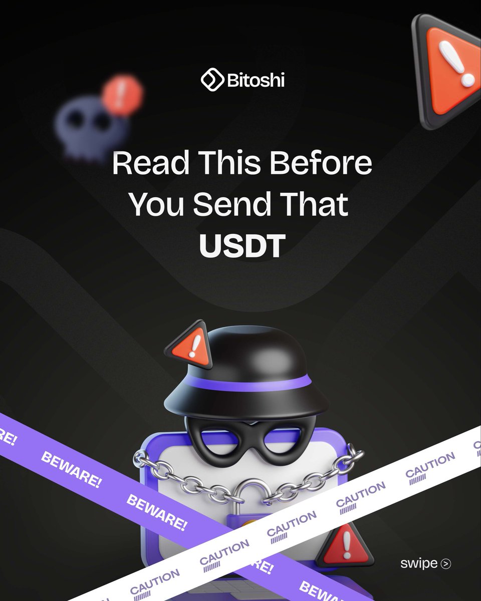 Bitoshiafrica's tweet image. No solid platform will DM you first.
No real investment doubles overnight.
And “trust me bro” has never built wealth.

Smart traders verify.
Protect your wallet. 
Trade wisely.

#CryptoRedFlags #TradeSafe #Bitoshi