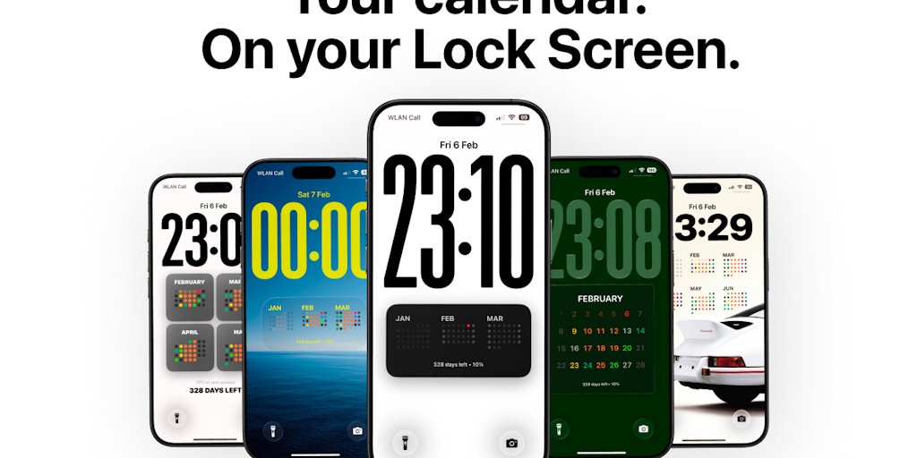 techdaily24's tweet image. Turn your iPhone lock screen into a live calendar with Calendarly! See your schedule at a glance without unlocking. 📅 #CalendarApp #Productivity #iPhone