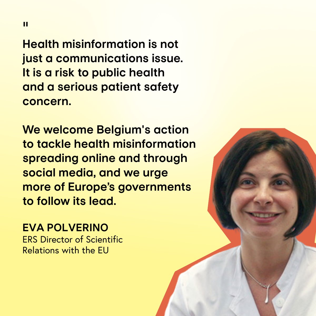 EuroRespSoc's tweet image. Belgium is taking action against online health #misinformation, which erodes trust in science and puts patients at risk. We need more policymakers to follow Belgium's lead.

Learn about our campaign with @EuropeanLung to #DefendScience and #ProtectHealth: ersnet.org/advocacy/campa…