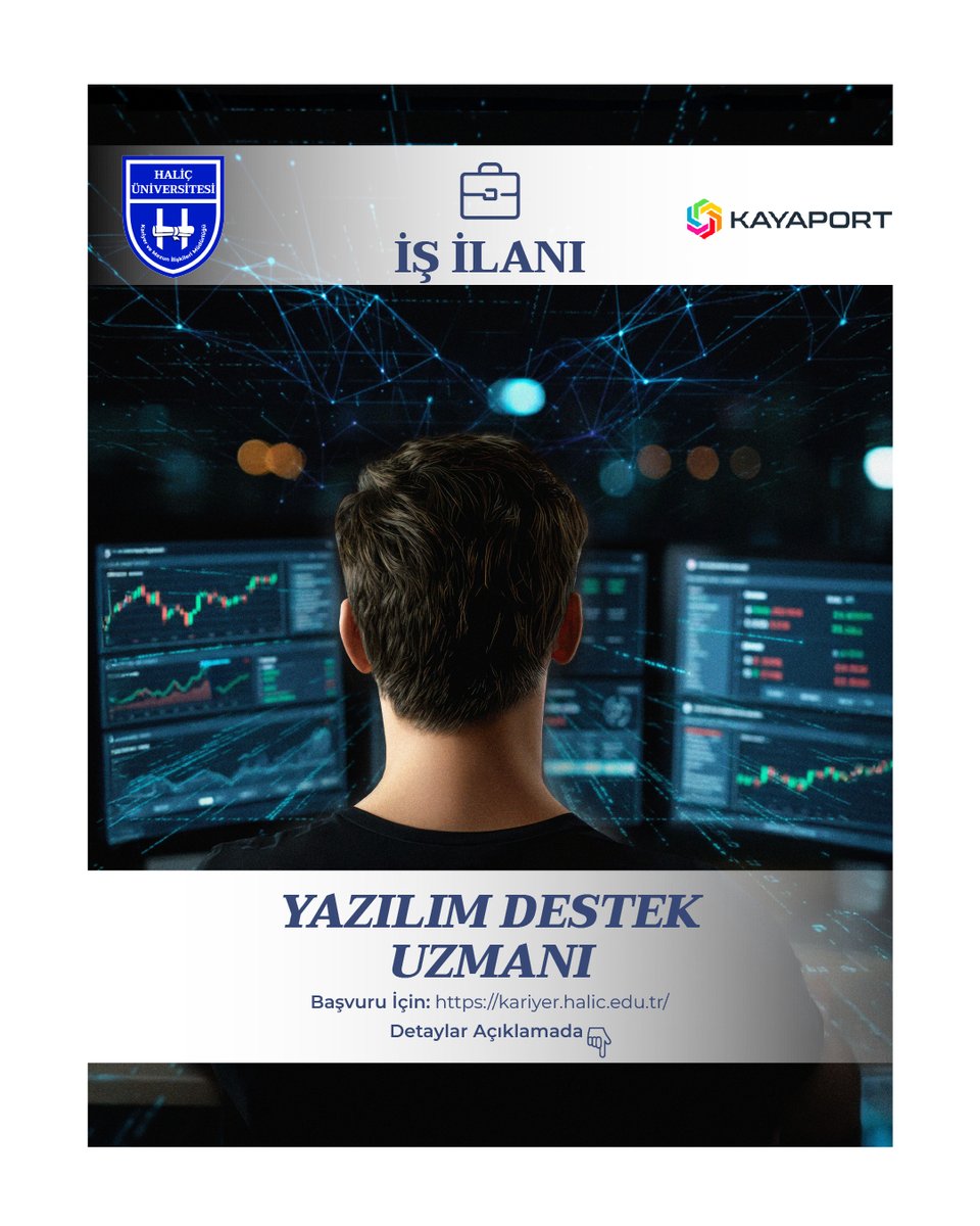 Sevgili Mezunlarımız,  

Kayaport Ödeme Kuruluşu Yazılım Destek Uzmanı Arıyor!  

Detaylı bilgi için: linkedin.com/feed/update/ur…

#HaliçÜniversitesi #KariyerveMezunİlişkileri #Kayaport #YazılımDestek #Uzman #Yazılım #Bilgisayar #İşİlanı #Kariyer