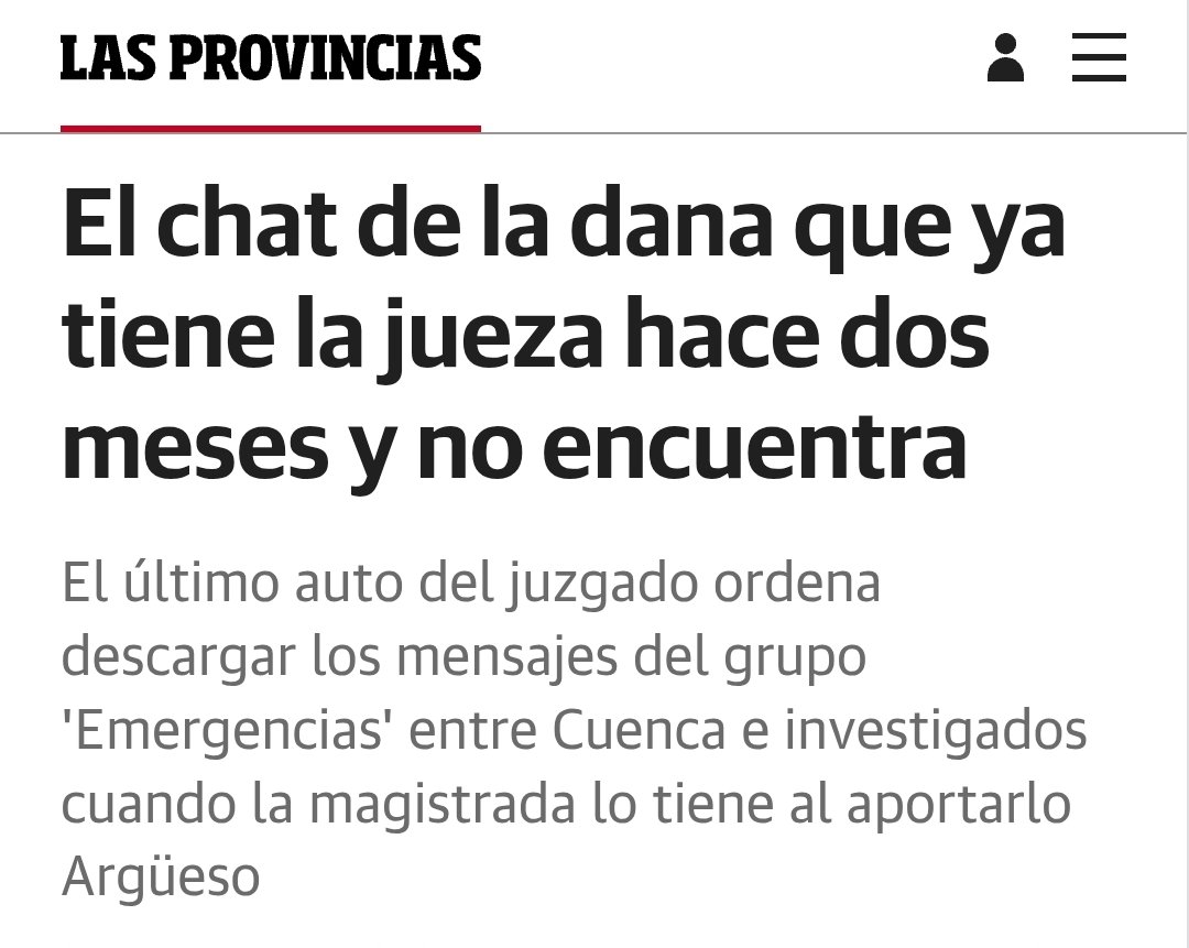 La JUEZA de la DANA de VALENCIA se ha metido ella solita en un laberinto del que no puede salir 👇😱

Es una completa vergüenza de instrucción y esperemos que el CGPJ la aparte 🧐

lasprovincias.es/comunitat/chat…
