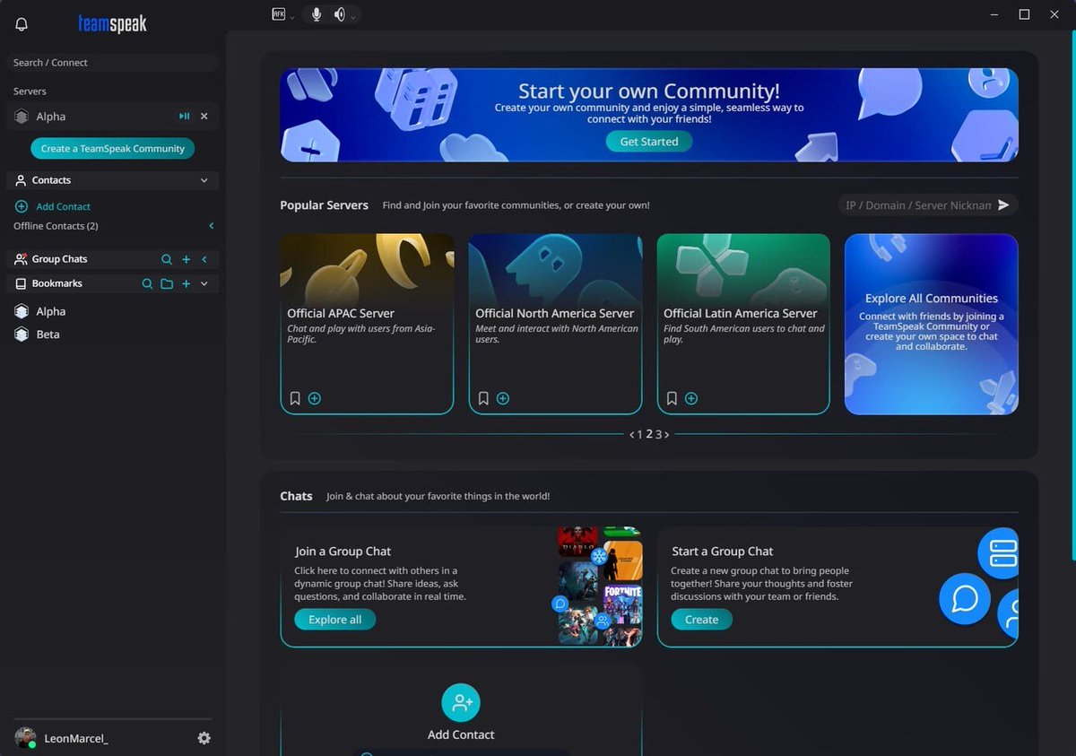joho_no_todai's tweet image. Discordが3月から年齢確認を導入し、成人ユーザーは顔撮影か身分証の提出が必要になる。
不満の矛先は意外な方向に向いた。TeamSpeakのサーバーが満杯になった。

このツール、2001年リリース。Discordに押しやられて久しかった。
「身分証を求めない」。それが今、最強の機能になっている。