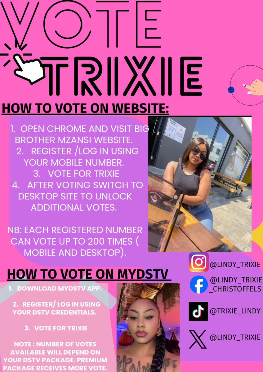We still here guys pls 🙏it's for body vote for Trixie ❤😭🧎she deserves