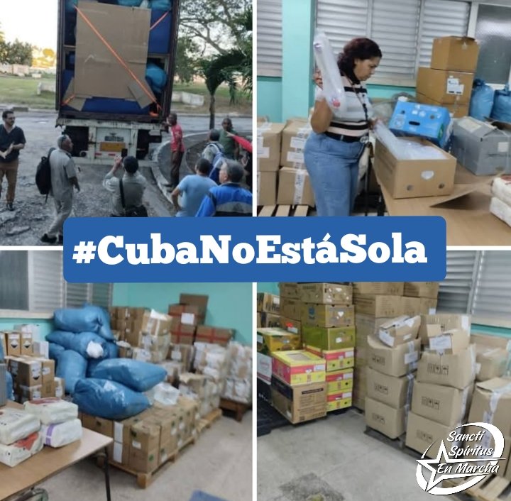 ¡#CubaNoEstáSola!

Gracias a nuestros amigos de CUBA Sí, de ALEMANIA, el Hospital de #SanctiSpíritusEnMarcha recibió una importante donación de insumos, camas, colchones, sillas de ruedas, entre otros recursos vitales. 🙌🏥

La solidaridad no se puede bloquear!!!