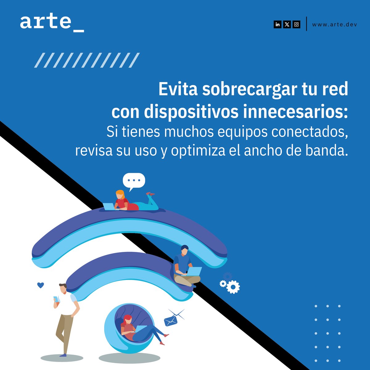 Menos es más, también en tu red 🌐⚡
Revisar los dispositivos conectados y optimizar el ancho de banda evita sobrecargas y mantiene tu conexión rápida y estable.

#ConexiónEficiente #OptimizaTuRed #TecnologíaInteligente #RedesSinLímites