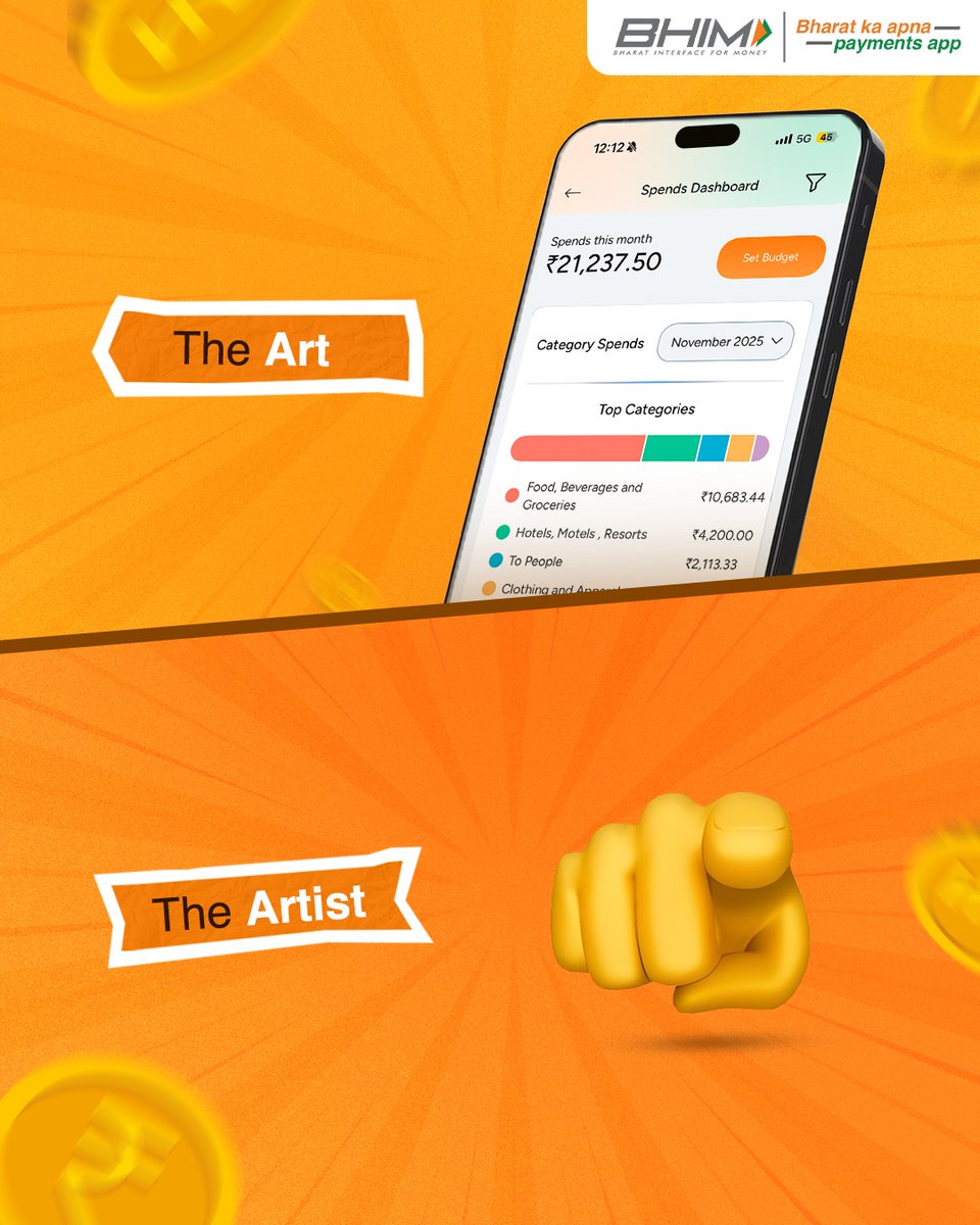 NPCI_BHIM's tweet image. Picasso of payments indeed 😂
Track all your monthly spends easily on BHIM Payments App

#BHIMPaymentsApp #Relatable #SeamlessPayments #SpendAnalytics