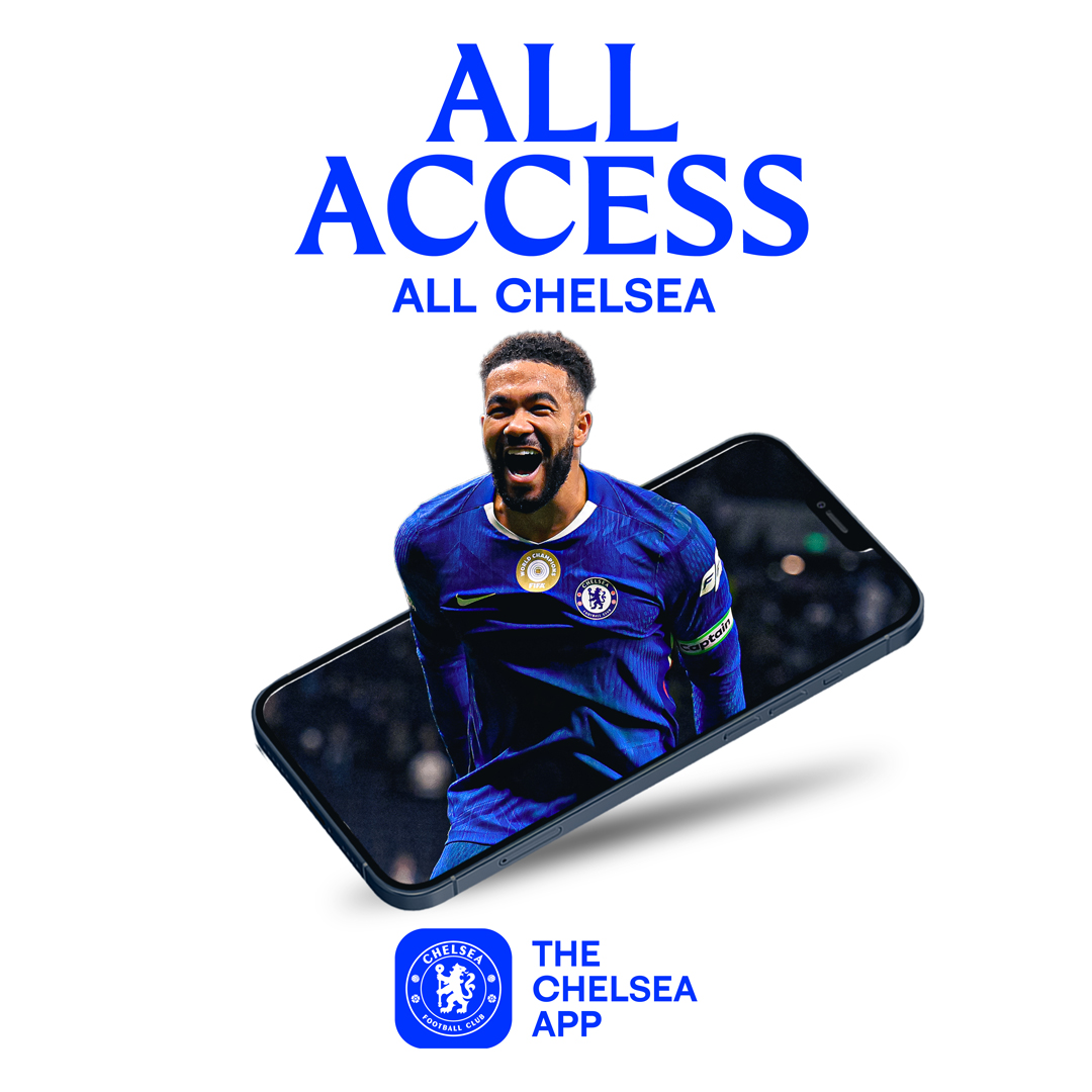 ChelseaFC's tweet photo. All access, all Chelsea. 🔵

Download the Chelsea Official App now. 📲