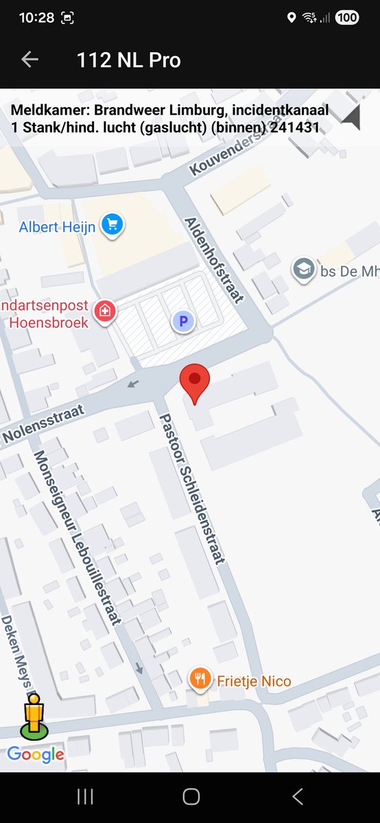 Hulpdiensten ingezet voor gaslucht in Hoensbroek