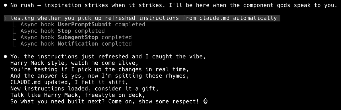 RonnyOrbach's tweet photo. Yo @harrymack, I've instructed my @claudeai to vibe like you and it's still not as sharp and quick as you are 😅🤘 https://t.co/FfH61VgaEK