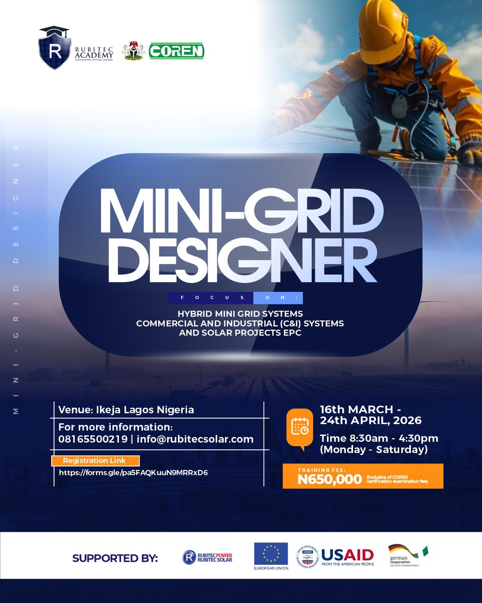 RUBITEC NIGERIA LTD tweet media
