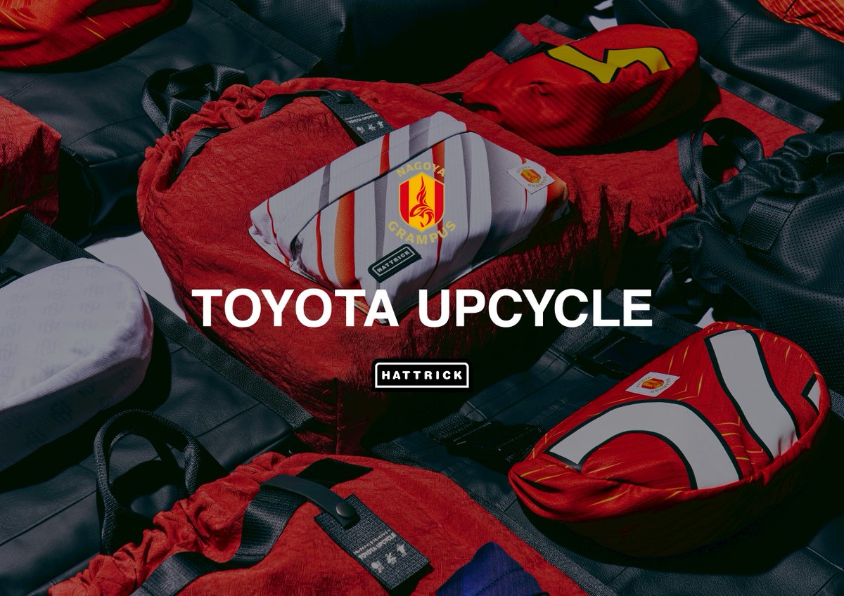 HATTRICK×#名古屋グランパス×#TOYOTA アップサイクルバッグ販売中