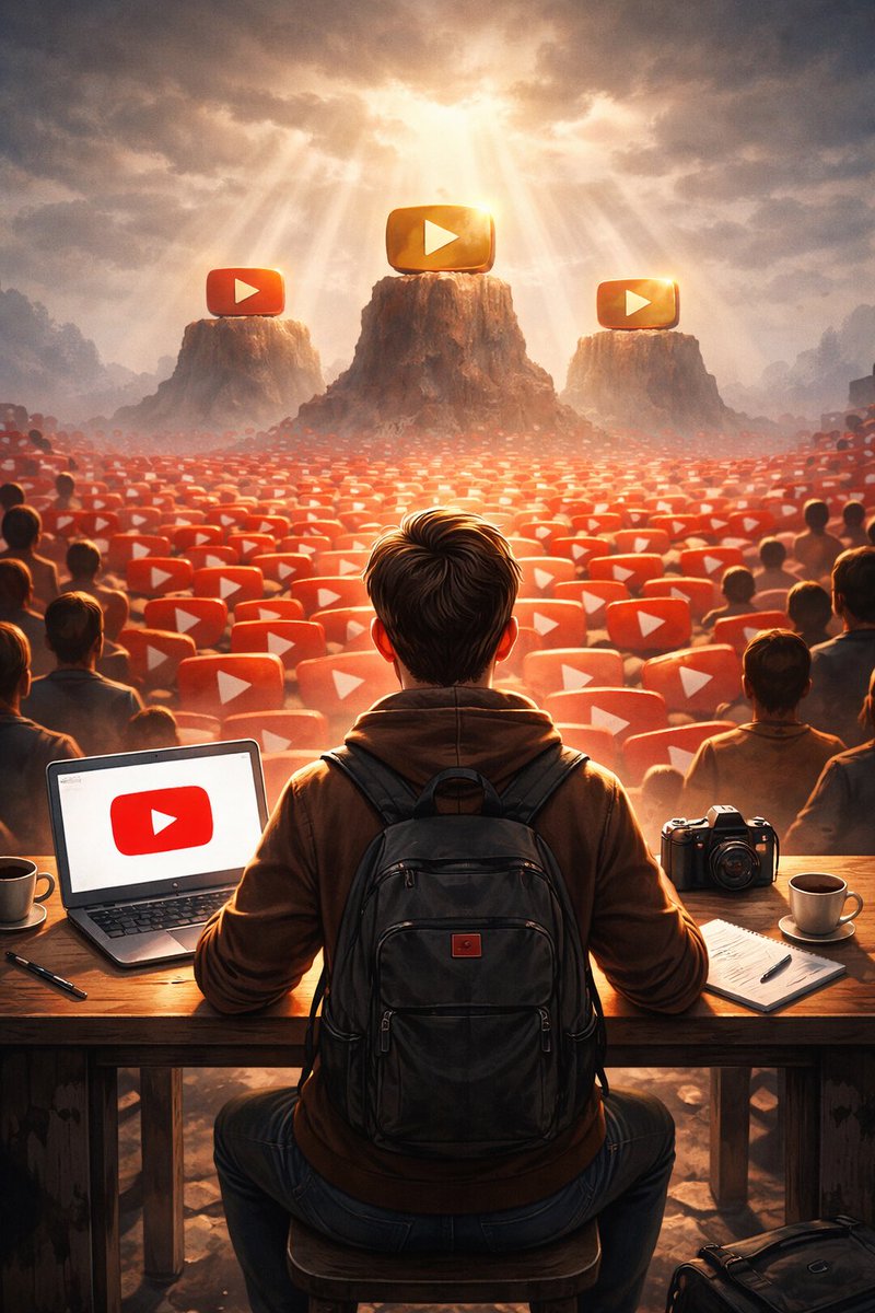 N8Riddle's tweet photo. Is YouTube OVERCROWDED? 
Maybe not!  
Read my free Substack article. 

 https://t.co/reJk742uP0 https://t.co/x38uCW8IZC