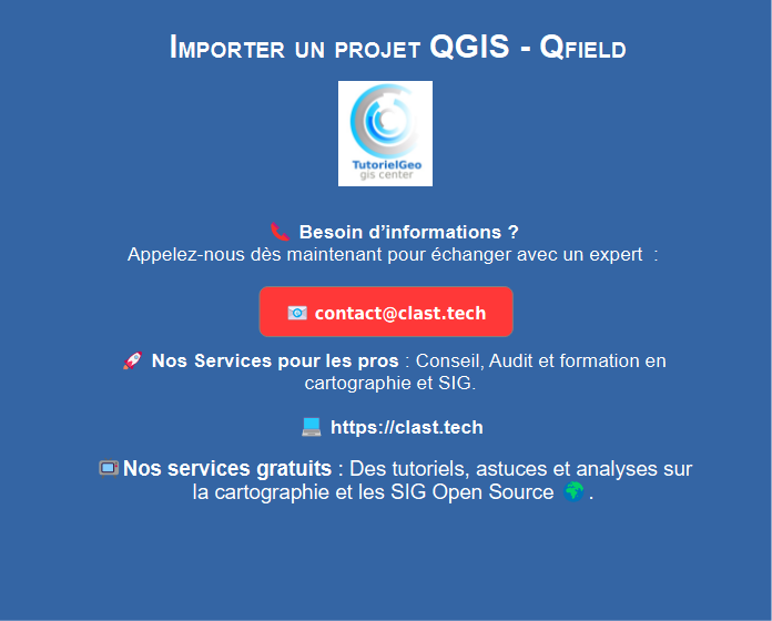 TutorielGeo's tweet photo. 🚀Importer un projet QGIS - Qfield 🎥
https://t.co/tuHm9l8LQ8 

💼 Nos Services pour les pros : https://t.co/CyhvOW76qN 

📞contact@clast.tech

📺 Nos services gratuits 🌍 : https://t.co/XpnqtUc6Ws

@Qgis @georezo @IGNFrance @insee  
#GIS #Geospatial #Qfield https://t.co/WDgbFeAA6h