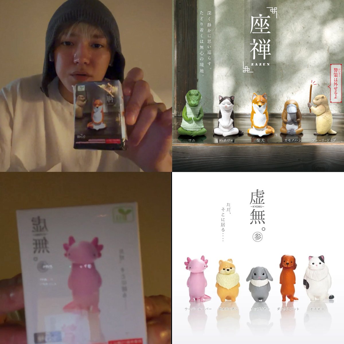 luneflors's tweet photo. 🌹テヨンさんの購入品 in 日本🌹

カプセルトイ
『座禅』引いたもの:ハチワレ
『虚無 参 』引いたもの:ロップイヤー

ライブ中ずっと食べてたのはsweet dropかな？🍬 https://t.co/1vy2ZgGkak