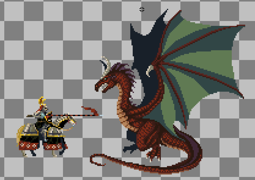 PenPrickly's tweet photo. le Dragon is done. #pixelart https://t.co/cHhfl3kSF9