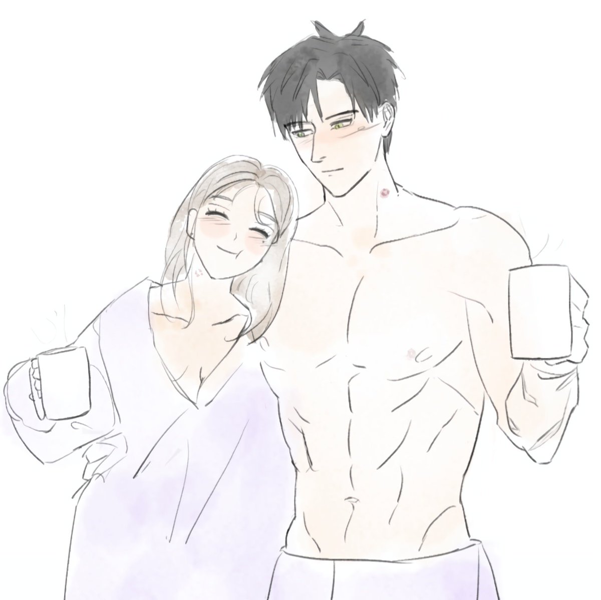 greenyli's tweet image. Some doodles to say good morning ♡ #Zayne #LoveandDeepspace