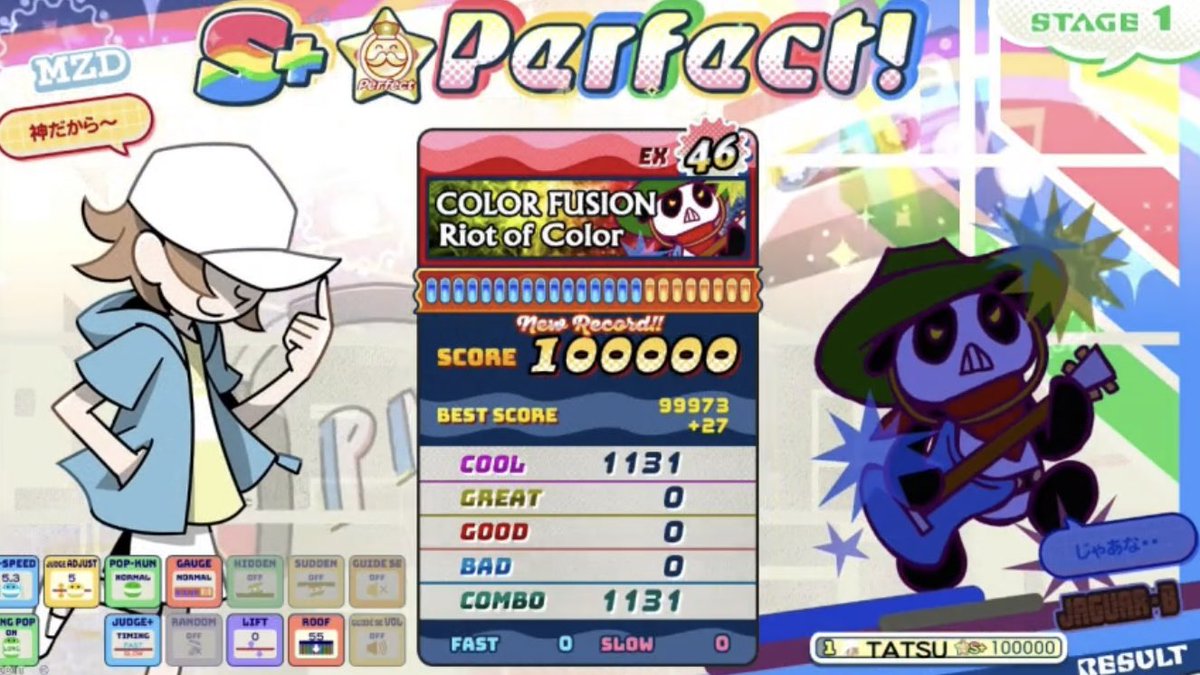 カラーフュージョン(EX46) / pop'n music High☆Cheers!!

youtu.be/H3m9DBJEd4o
#popn