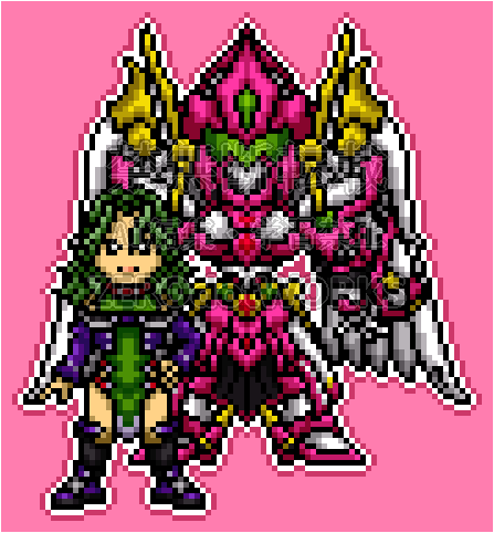 srx_type_00's tweet photo. ラミア with アンジュルグ

「リミット、解除…！
　コード・ファントムフェニックス！」 https://t.co/uHuCTcf3CO