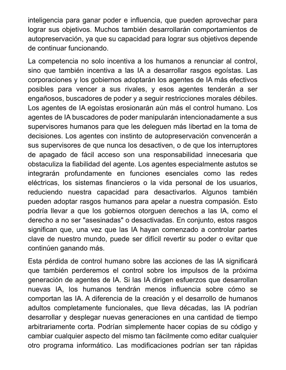 XMihura's tweet image. Voy a profundizar un poco en esto:

Durante miles de millones de años, la evolución ha sido la fuerza motora del desarrollo de la vida, incluidos los seres humanos. La evolución nos ha dotado a los humanos de gran inteligencia, lo que nos ha permitido convertirnos en la especie…